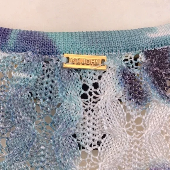 ST John yellow label Knit Top sz M - Picture 2 of 8